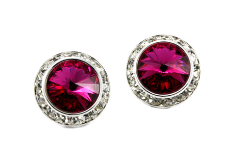 Fuschia Jewel Studs