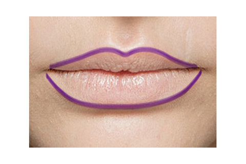 Lip contour Purple